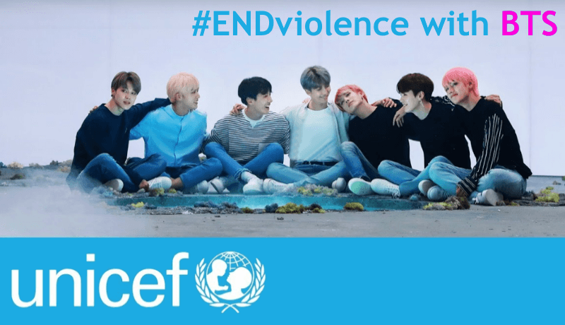 ENDviolence with BTS - Unicef