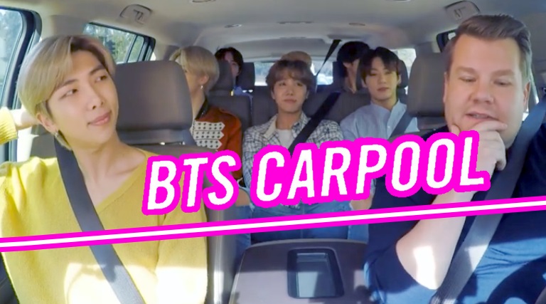 BTS’den Jimin “Carpool Karaoke” sırasında James Corden’i Papa Mochi’si seçti