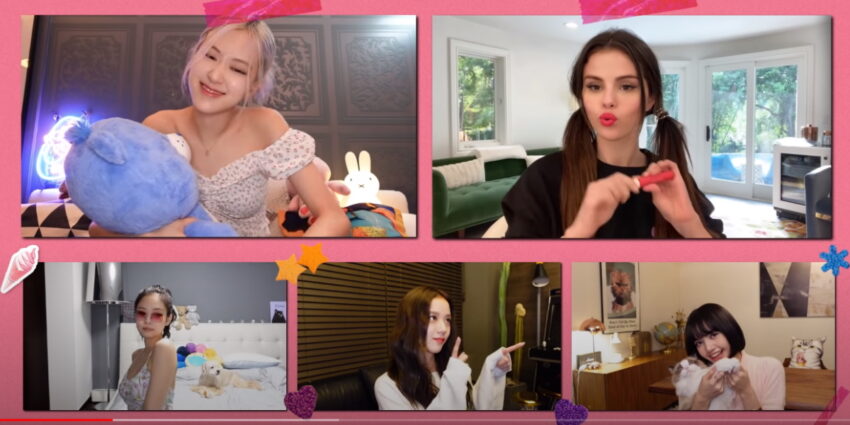 BLACKPINK x Selena Gomez’in “webcam”li Ice Cream klibi çok eğlenceli
