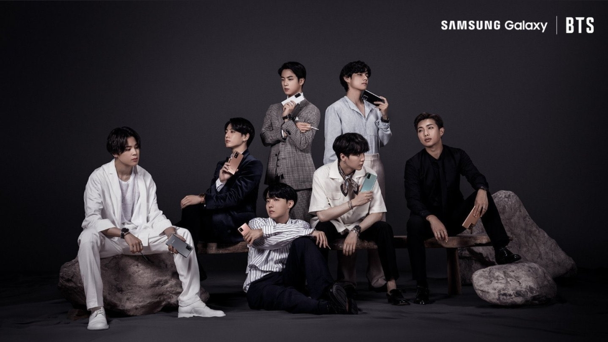 BTS members’ Samsung Galaxy Note 20 promotional poses are very