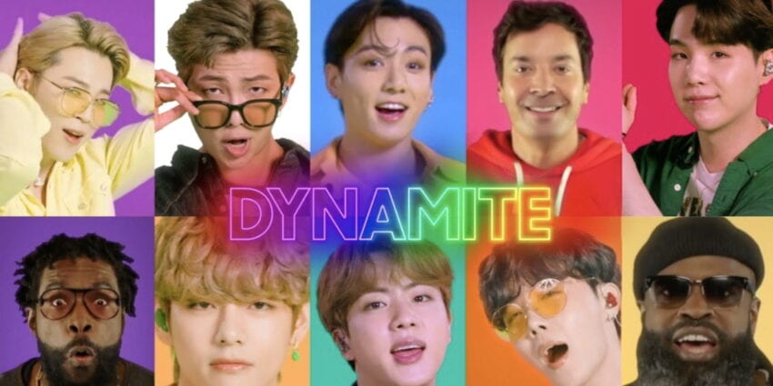BTS Jimmy Fallon Haftasının İlk Gününde Dynamite ve Idol ile Coşturdu