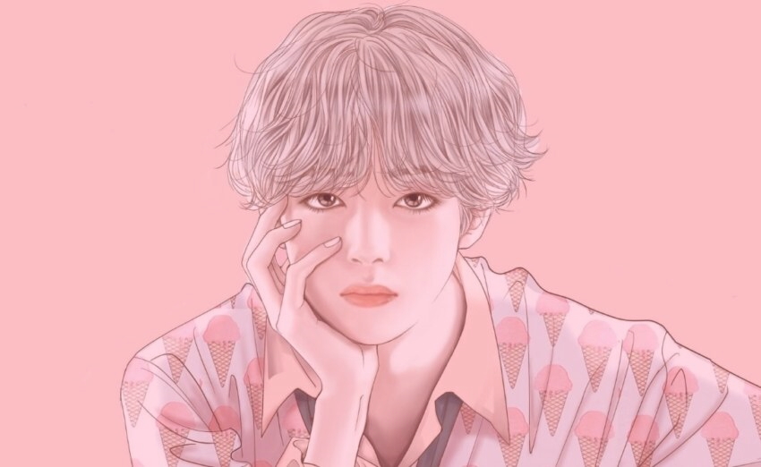 Stunning Drawings of BTS Taehyung (V)by a Famous Cartoonist Woo Soo-Yeon of Full House