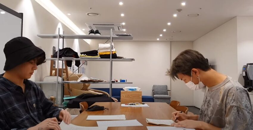 Jungkook and RM working so diligently in Vlog. What are they up to?