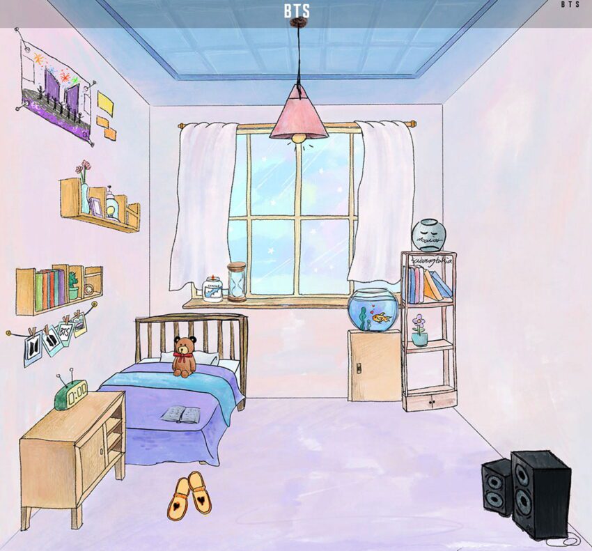 ARMY Room designed by BTS Jungkook, Suga and RM