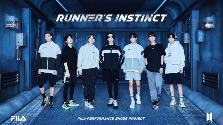 BTS FILA « Runner Instinct » Film publicitaire et photos