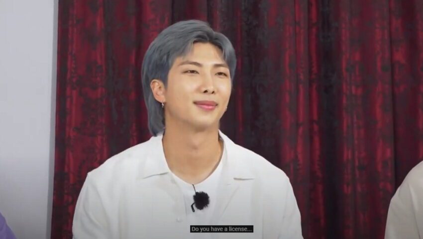 RM does not have a driving licence! (revealed in Run BTS Episode 140)