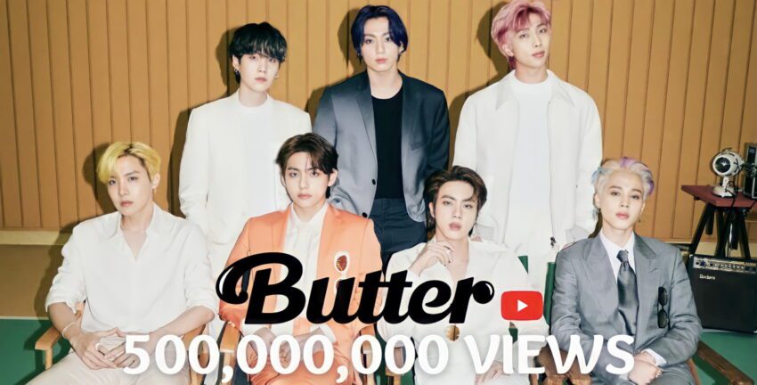 BTS “Butter” MV YouTube’da 500 Milyon İzlenmeyi Aştı!