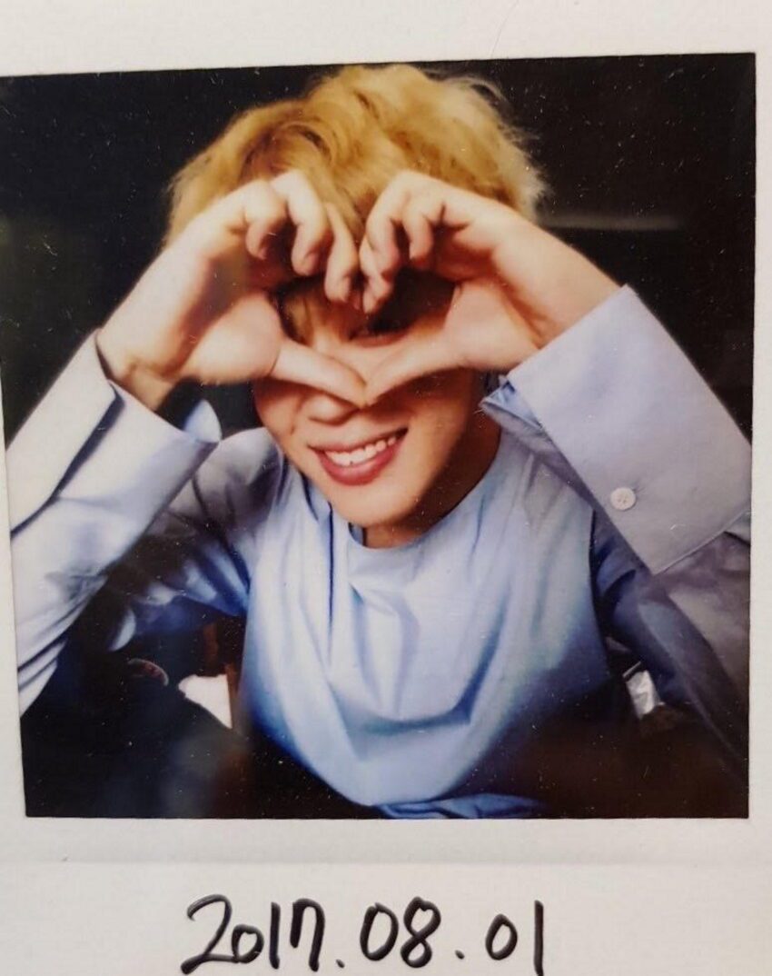 Jimin’s passion for polaroid photography