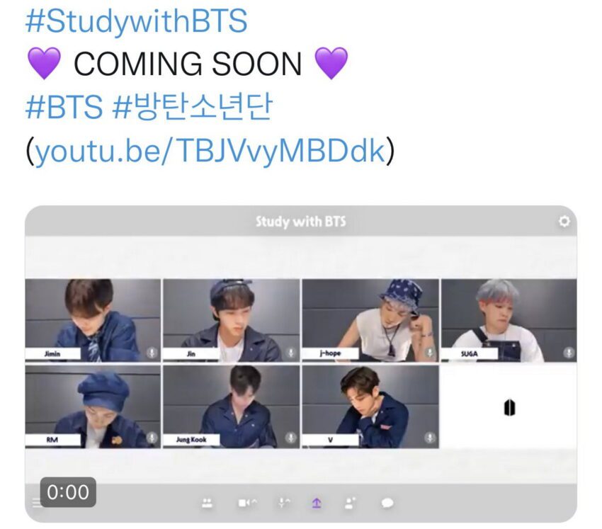 Avez-vous regardé la vidéo «Study With BTS»?
