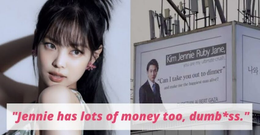 Filipino Businessman In Focus Of Reactions For Proposing To BLACKPINK Jennie With A Advertising Poster!